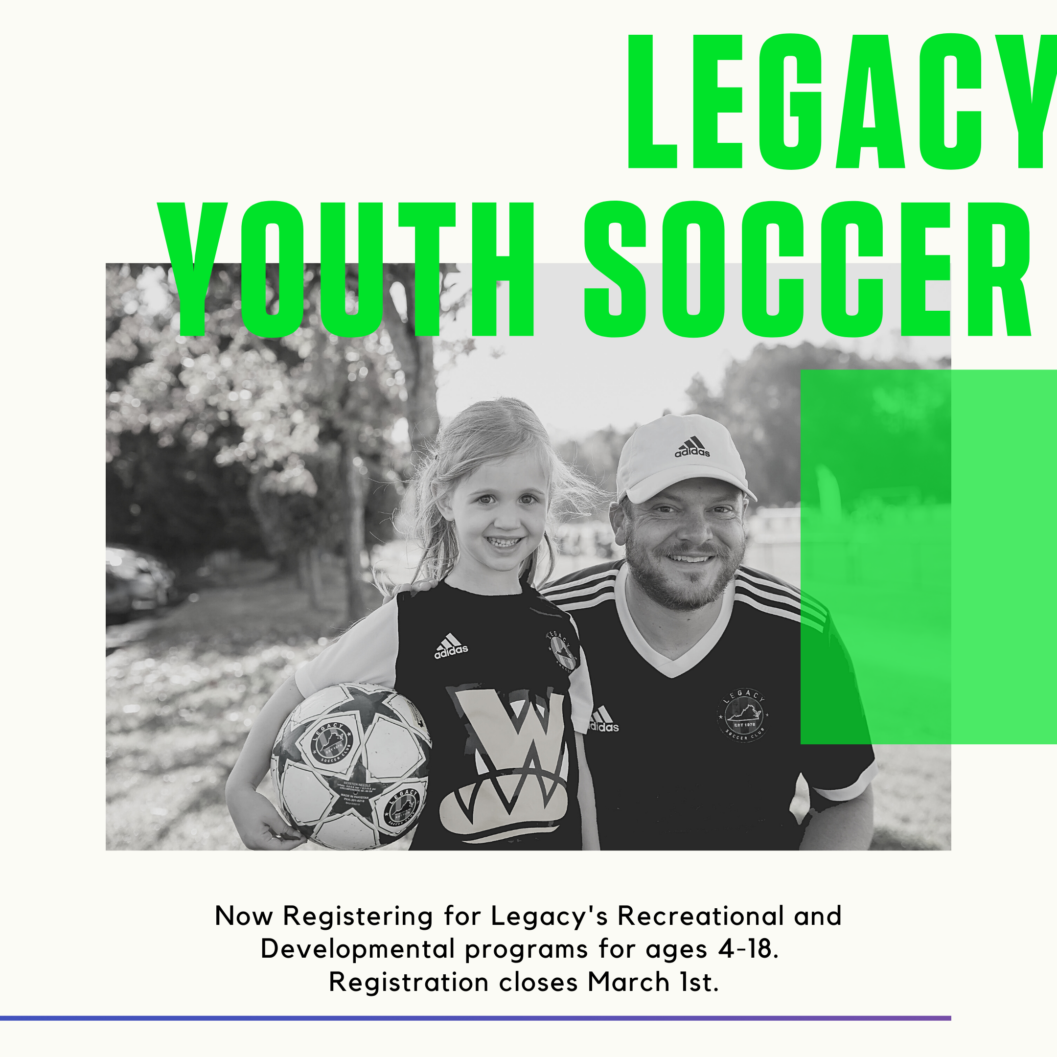 Register for Recreational or Developmental Soccer Today!