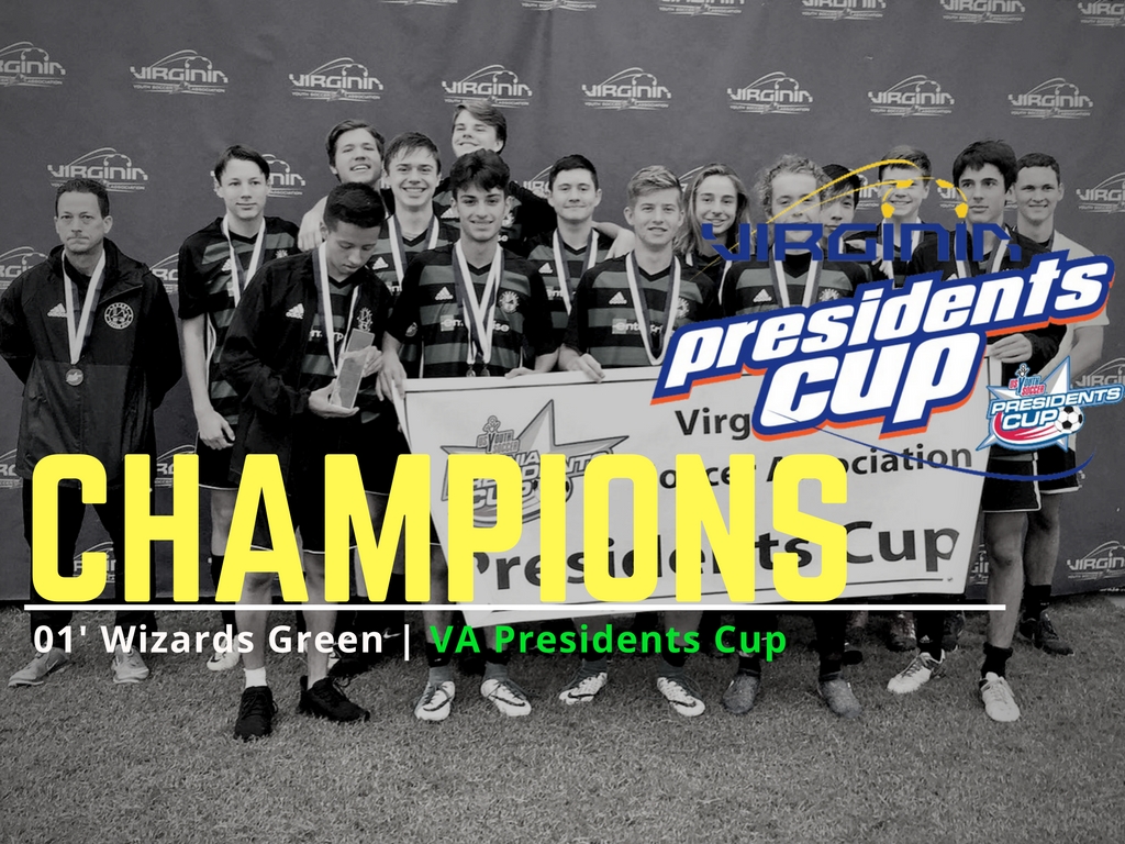 01' Wizards Green Take Presidents Cup Virginia Legacy Soccer Club